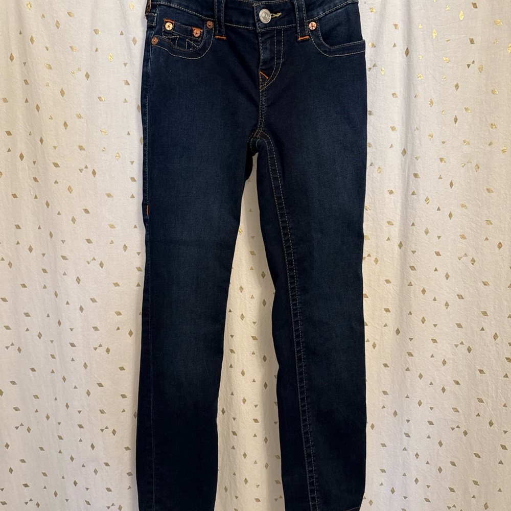 True Religion Billie Women's Mid-Rise Straight Jeans Size 26 Pre Owned